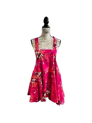 Free People Womens Size XS-M Let The Sunshine In Printed Dress NWT MSRP $98 PINK • $40.38