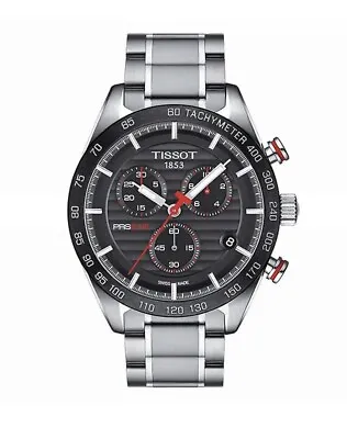 Tissot T-Sport PRS 516 Men's Black / Red Chronograph Watch - T100.417.11.051.01 • £329.99