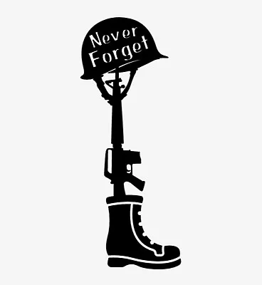 Never Forget - Military - Waterproof Vinyl Decal Sticker • $3.99