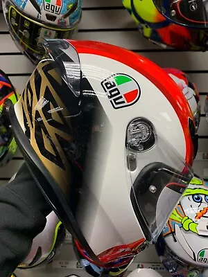 AGV K6 -S  Marco Simoncelli GOLD ACU APPROVED ROAD RACING MOTORCYCLE HELMET 2206 • $593.71