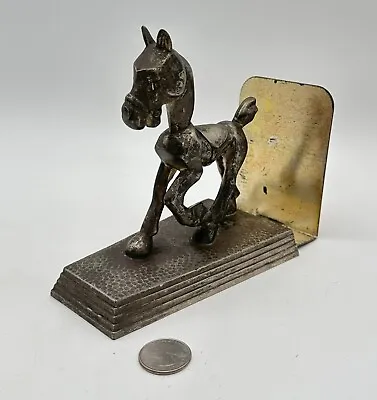 Vintage Silver Plate Cast Metal Whimsical Cartoon Horse Adjustable Napkin Holder • $23.99