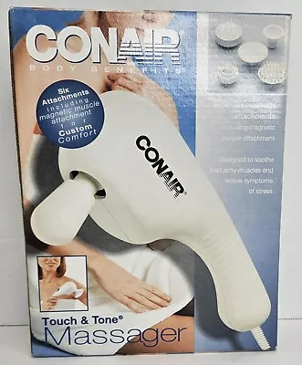 CONAIR HN11M Body Benefits Touch & Tone Massager W/6 Attachments Vintage 2000 • $29.99