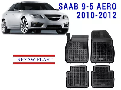 Floor Mats For Saab 9-5 AERO 2010-2012 2 Rows Set All Weather Rubber Liners Odor • $119.99