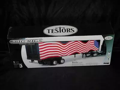 Testors Big Rigs Reefer Trailer NEW Model Kit American Flag 1:28 Scale Painted • $29.99