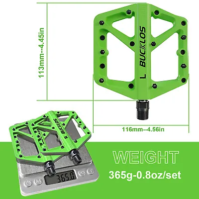 Bicycle Mountain MTB Road Bike Cycling Bearing Nylon Flat-platfrom Pedals 9/16” • $23.87