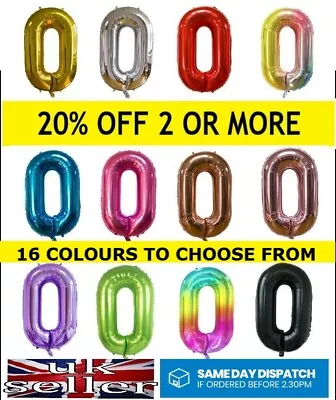 £1.89 • Buy Helium Giant Number Balloons Foil Large Helium Air 32  40  Birthday Age Party 