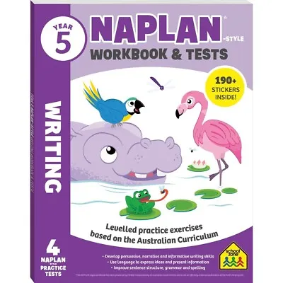 Year 5 NAPLAN-Style WRITING Workbook & Tests - By Hinkler + FREE POSTAGE NEW • $16.99