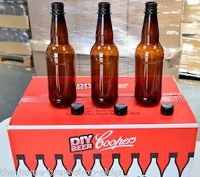 Coopers 500ml PET Bottles 24 Pack + Caps For Home Brewing Beer Lager Cider • £17