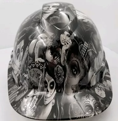 $39.99 • Buy  Cap Hard Hat Custom Hydro Dipped , OSHA Approved TATTOO BABES NEW 