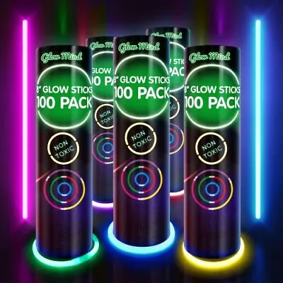 500 Ultra Bright Glow Sticks Bulk - Halloween Glow In The Dark Pack - 8  • $101.76