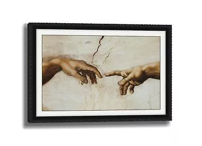 3D Print Simulation Hand Painted Texture On Canvas Painting Michelangelo Famo... • $197.34