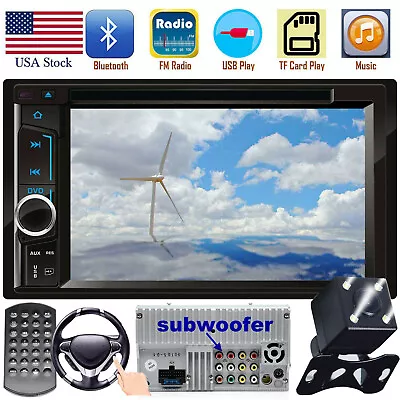 Fit For Jeep Patriot Wrangler Compass Car CD DVD Stereo Bluetooth HD&Back Camera • $90.60