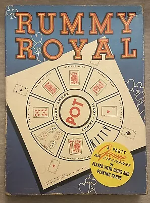 Vintage 1937 No. 4109 Rummy Royal Party Game By Whitman Publishing Co. BOX ONLY • $12