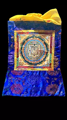 Thangka Of Kalachakra Mandala- Wheel Of Time • $60