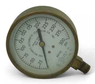 Vintage Reliable Automatic Sprinkler Co. Water Gauge Steampunk Décor • $29.98