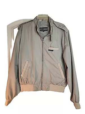 Vintage Members Only Jacket Size 42 Classic Tan Iconic Racer • $8.99