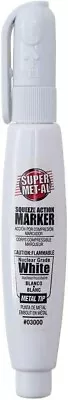 Super Met-al #3000 Squeeze Action Metal Tip Nuclear White Paint Marker • $8.75