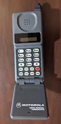 Vintage Motorola Digital Personal Communicator Micro TAC Lite Flip Cell Phone • $39.99