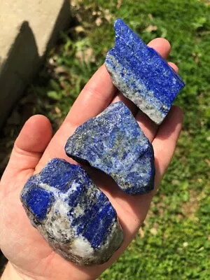 Blue Lapis Lazuli Crystal Natural Polished Stone Raw Healing Gemstone Rough • £24.10