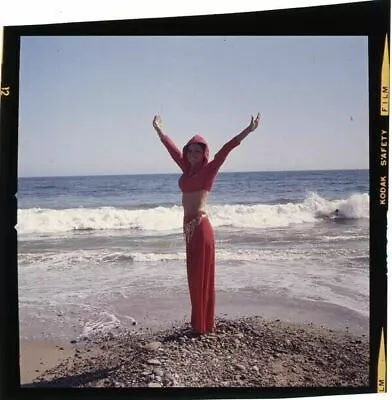 Jo Ann Pflug Bare Midriff Posing On Beach 60's Original 2.25 X 2.25 Transparency • $49.99