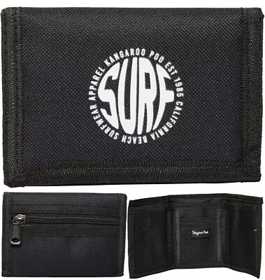 Kangaroo Poo Ripper Wallet Black NEW Mens Boys Surf • £8.15