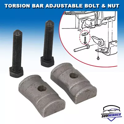$35.99 • Buy Torsion Bar Adjustable Bolt And Nut Fit For Chevy Silverado Tahoe GMC Sierra