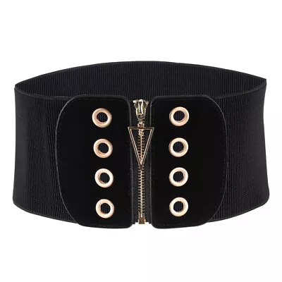 Corset Belts For Women Faux Waistband Stretchy Lace Up • £12.48