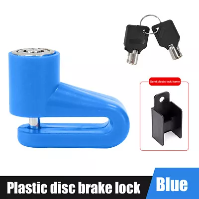 Electric Scooter Disc Brake Lock Anti Theft With Lock Frame For M365 (Blue) • $10.19