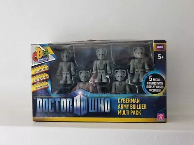 Doctor Who Cyberman Army Builder Multi Pack 5 Micro Figure Series 1 BBC Licensed • $18.95