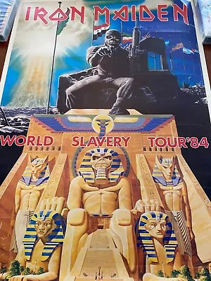 Iron Maiden Official 1984 Powerslave World Slavery Tour Derek Riggs Promo Poster • $60