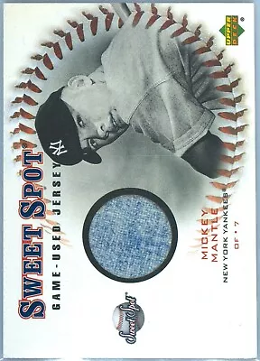 2001 Upper Deck Sweet Spot Game Jersey J-mm Mickey Mantle Game Jersey • $99.99