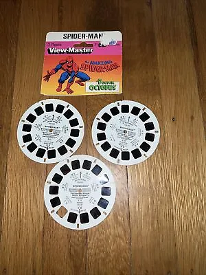 3 Vintage 1979 Viewmaster 3D Amazing Spiderman Vs Doctor Octopus Marvel Comics • $12.95