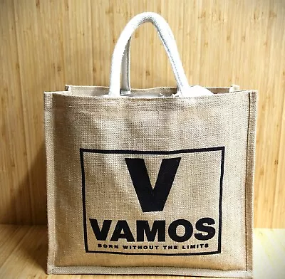 Medium Jute Bag With Cotton Cord V VAMOS BORN WITHOUT THE LIMITS • £9.50