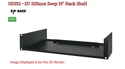 1 X H5352 • 2U 325mm Deep 19  Rack Shelf • £24.81