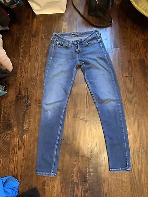 Levi's Jeans Women's Size 27 Demi Curve Low Rise Skinny Blue Denim READ • $5