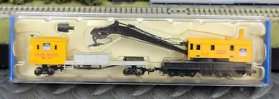 N Scale Bachmann 46611 - Union Pacific - Maintenance Of Way Crane And Boom Car • $54.99
