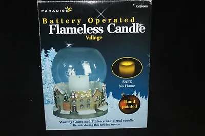 Decorative Christmas Flickering Flameless Candle Village Decoration And Gift • $32.99