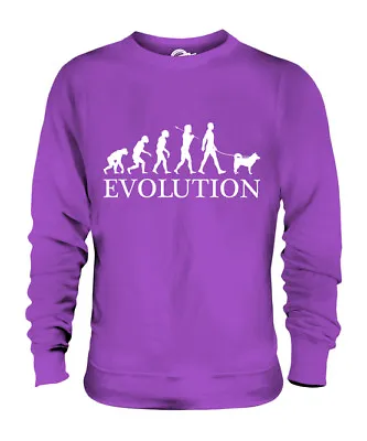 Alaskan Klee Kai Evolution Of Man Unisex Sweater Mens Womens Ladies Dog Spitz • $49