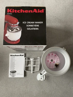 £35 • Buy KitchenAid Stand Mixer Ice Cream Yogurt Maker Attachment Model 5KICAOWH