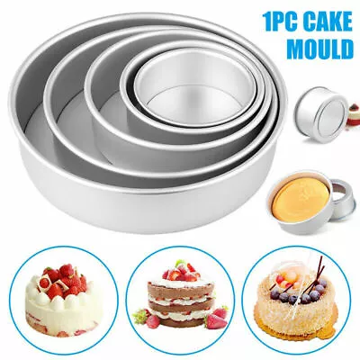 4/6/8Inch Tiered Round Cake Mold DIY Cakes Pastry Baking Mould Tin Pan Tool • $12.78