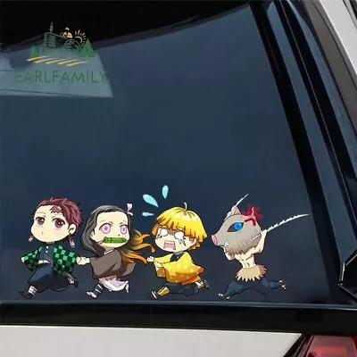 EARLFAMILY 5.1  Anime Demon Slayer Car Stickers Window Decal Carvan DIY Decorate • $3.79