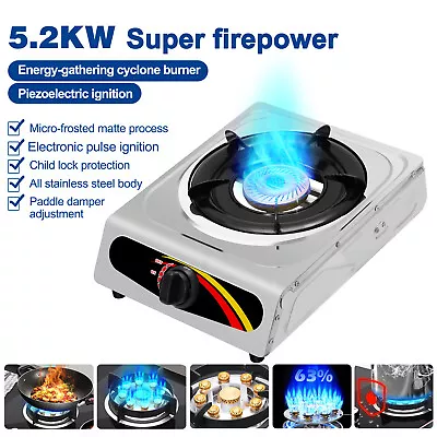 Single Burner Gas Stove Household Desktop Liquefied Gas Cooker Kitchen Cooktop • $24.39