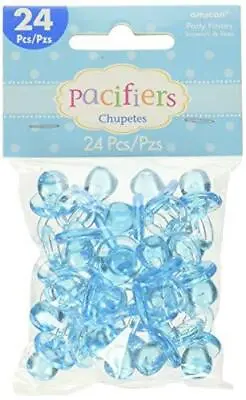 Blue Pacifier Baby Shower Favor Charms 24ct • $12.19