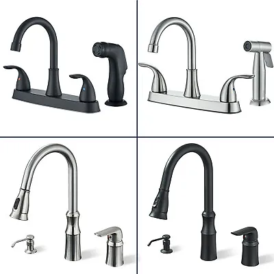 Commercial Kitchen Faucet With Pull Down Sprayer Kitchen Faucet W/Soap Dispenser • $45