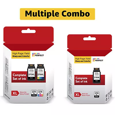 PG-275XL CL-276XL Ink Cartridge Compatible With Canon PIXMA TS3520 TS3500 Lot • $44.95