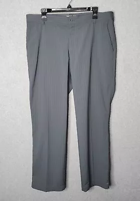 Nike Golf Pants Gray Pinstripe Men's Size 36x30 Straight Leg Dri Fit Performance • $16.98