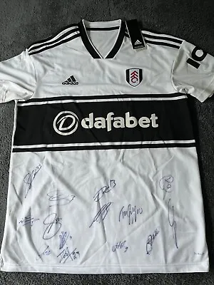 £24.95 • Buy Signed Adidas Fulham FC Home Shirt Sponsor Dafabet Large Never Worn/With Tags