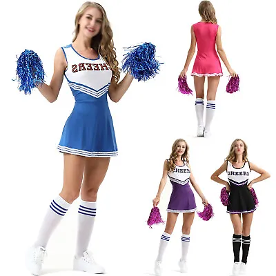 £16.99 • Buy Cheerleader Costume Schoolgirl Lingerie School Girl Sexy Women Cosplay Costumes