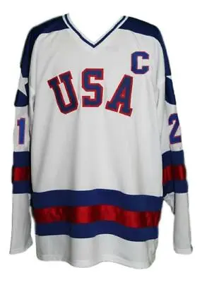 Any Name Number USA Miracle On Ice Retro Custom Hockey Jersey Eruzione White • $49.99