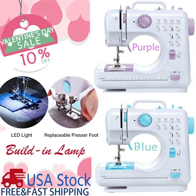 Electric Sewing Machine 12 Built-In Stitches Portable Crafting Mending Machine • $35.86